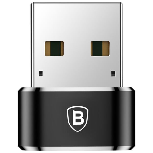 Аdapter Baseus Mini, Type-C F to USB, OTG, Black - 40399 έως 12 άτοκες Δόσεις