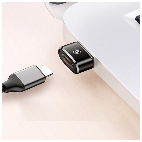 Аdapter Baseus Mini, Type-C F to USB, OTG, Black - 40399 έως 12 άτοκες Δόσεις