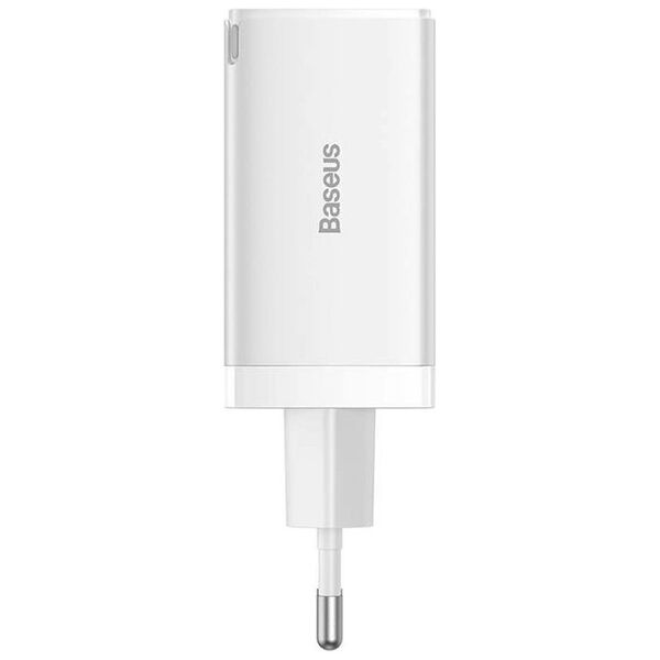 Network charger Baseus GaN5 Pro Fast, 65W, PD cable, White - 40410 έως 12 άτοκες Δόσεις