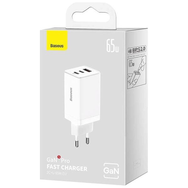 Network charger Baseus Super Si, 25W, PD cable, White - 40417 έως 12 άτοκες Δόσεις