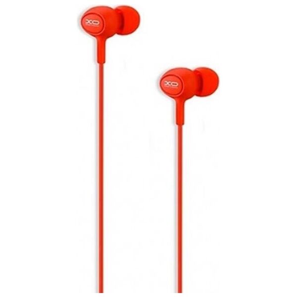 XO wired earphones S6 jack 3,5mm red 6920680852734