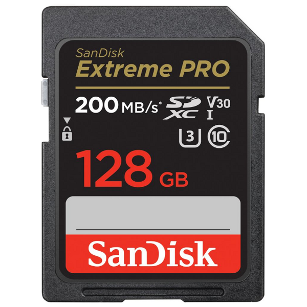 SanDisk memory card 128GB Extreme Pro SDXC C10 V30 UHS-I U3 6196591886340