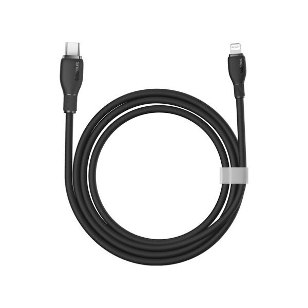 Data cable Baseus Pudding, Type-C - Lightning, 20W, 1.2m, Black - 40433 έως 12 άτοκες Δόσεις