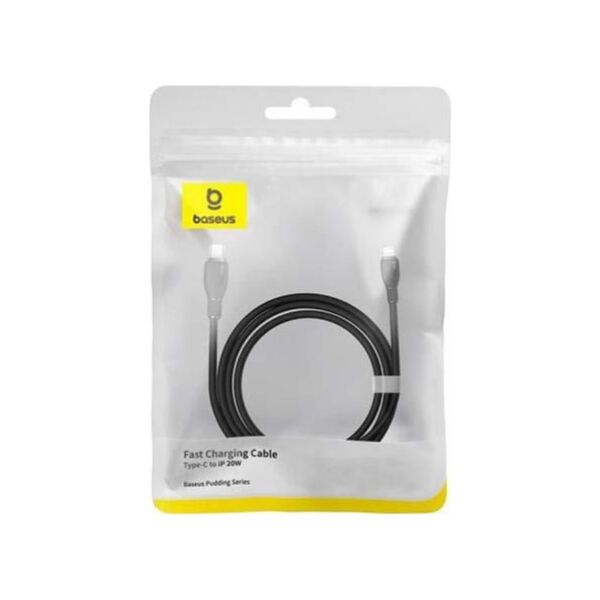 Data cable Baseus Pudding, Type-C - Lightning, 20W, 1.2m, Black - 40433 έως 12 άτοκες Δόσεις