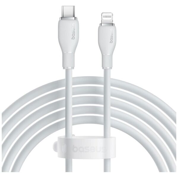 Data cable Baseus Pudding, Type-C - Lightning, 20W, 2.0m, White - 40434 έως 12 άτοκες Δόσεις