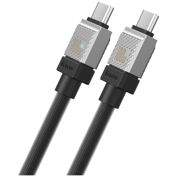 Data cable Baseus CoolPlay, Type-C - Type-C, 100W, PD, 1.0m, Black - 40441 έως 12 άτοκες Δόσεις