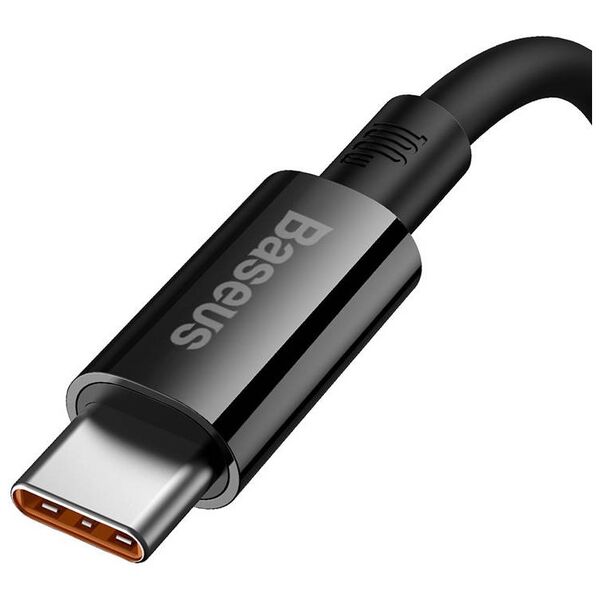 Data cable Baseus Superior, Type-C, 100W, 1.0m, Black - 40449 έως 12 άτοκες Δόσεις