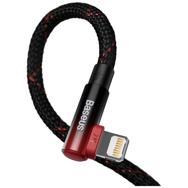 Data cable Baseus MVP 2 Elbow, Lightning, 1.0m, Black - 40461 έως 12 άτοκες Δόσεις