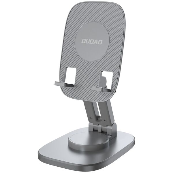 Dudao desk telescopic stand foldable stand for phone tablet gray (F5XS)