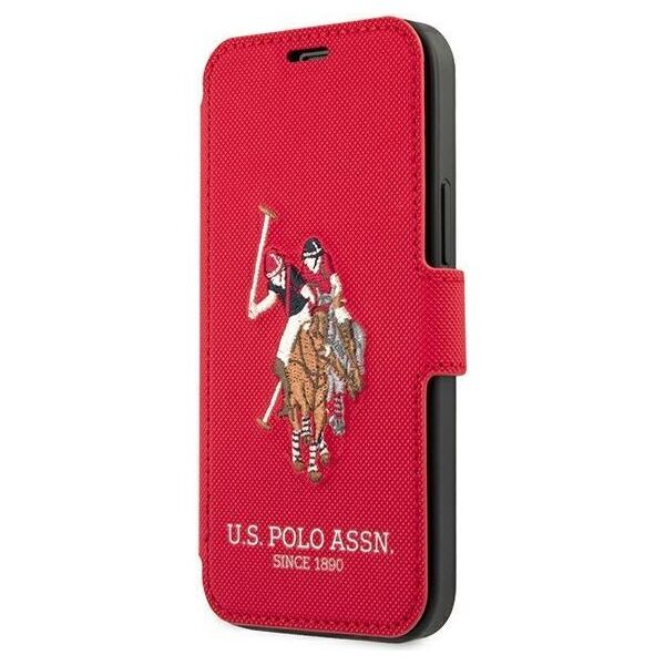 US Polo USFLBKP12MPUGFLRE iPhone 12/12 Pro 6,1" czerwony/red book Polo Embroidery Collection