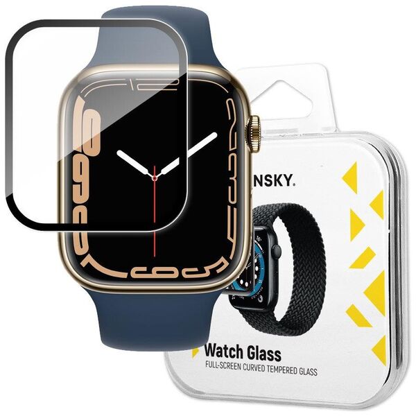 Wozinsky Watch Glass hybrid glass for Apple Watch 7 41mm black