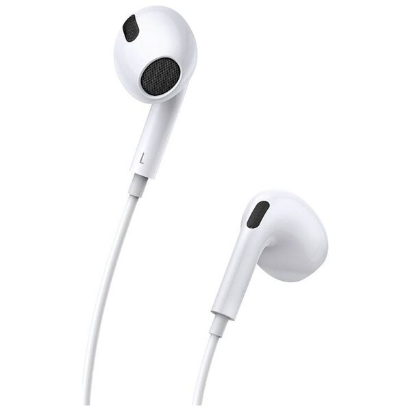 Mobile earphones Baseus Encok H17, Microphone, White - 20762 έως 12 άτοκες Δόσεις