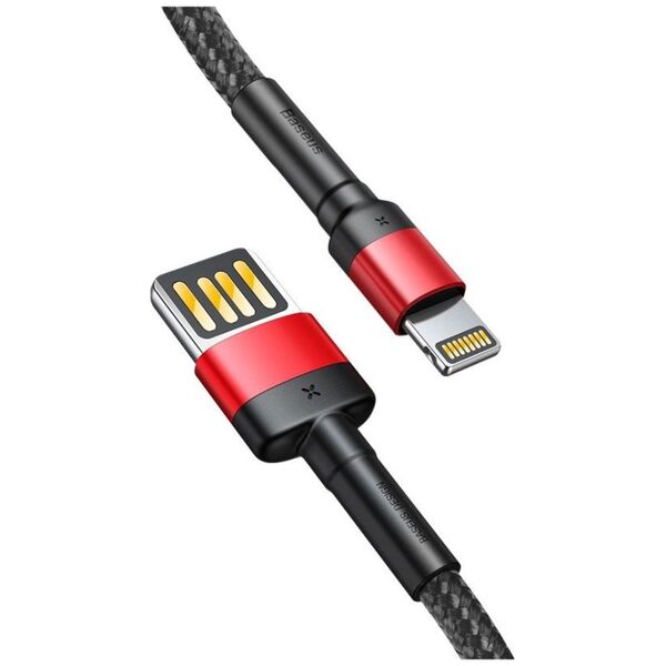 Data cable Baseus Cafule, Lightning, 1.0m, Black - 40478 έως 12 άτοκες Δόσεις