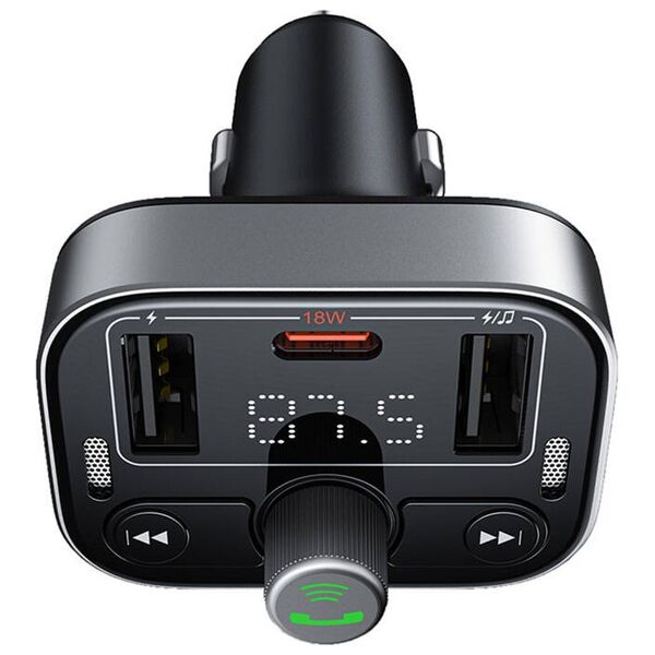 FM Transmitter Baseus Pro S-09, Black – 40499 έως 12 άτοκες Δόσεις