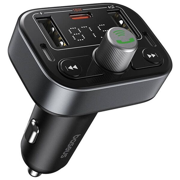 FM Transmitter Baseus Pro S-09, Black – 40499 έως 12 άτοκες Δόσεις