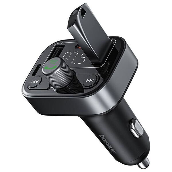 FM Transmitter Baseus Pro S-09, Black – 40499 έως 12 άτοκες Δόσεις