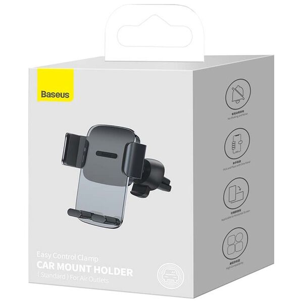 Universal phone holder Baseus Easy Control Clamp, Black - 17818 έως 12 άτοκες Δόσεις