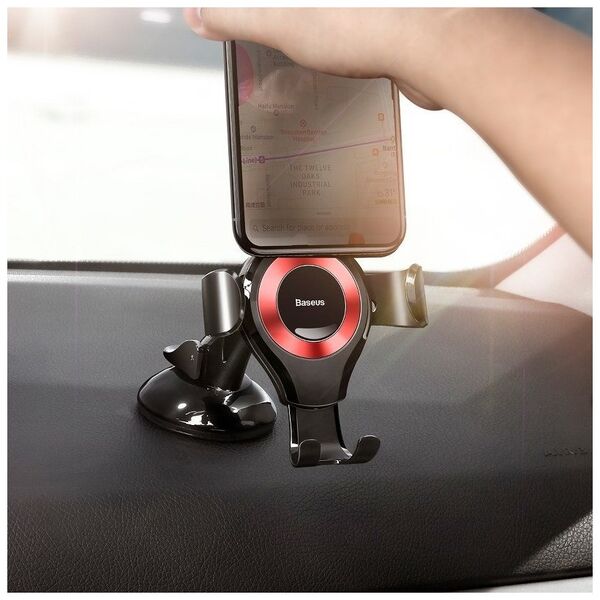 Universal phone holder Baseus Osculum Type Gravity, Black - 17824 έως 12 άτοκες Δόσεις