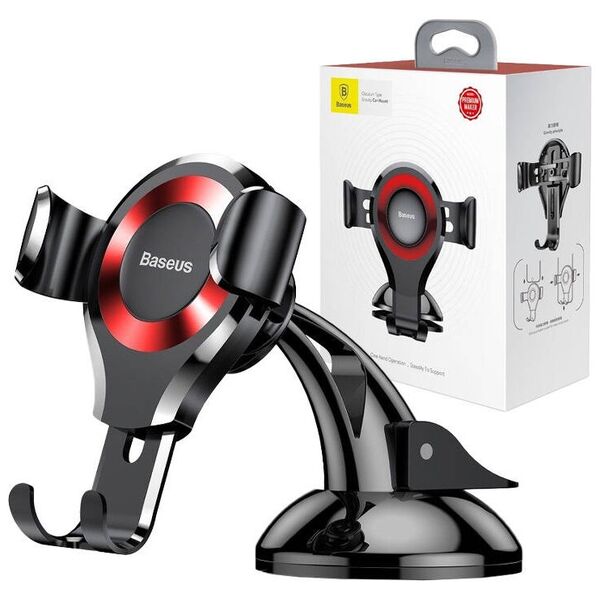 Universal phone holder Baseus Osculum Type Gravity, Black - 17824 έως 12 άτοκες Δόσεις