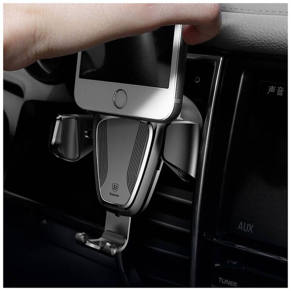 Universal phone holder Baseus Gravity, Black - 17825 έως 12 άτοκες Δόσεις