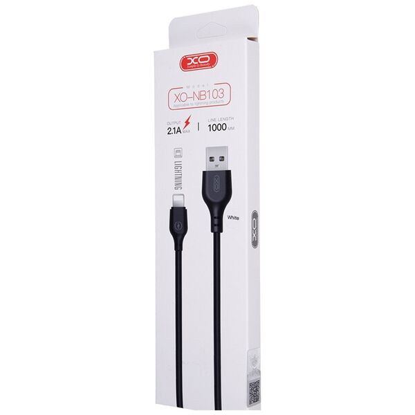 XO cable NB103 USB - Lightning 1,0 m 2,1A white 6920680862719