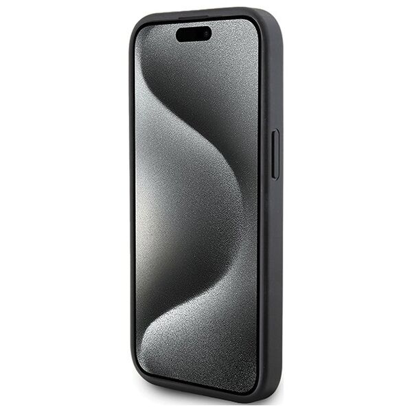 Karl Lagerfeld case for iPhone 15 Plus 6,7&quot; KLHCP15MPQKPMK black HC QUILTED K PATTERN 3666339165048