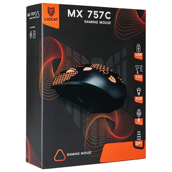 Liocat gaming mouse MX 757C black 5907691901058