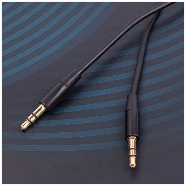 Maxlife audio cable jack 3.5 mm - jack 3.5 mm 1m black 5900495594716