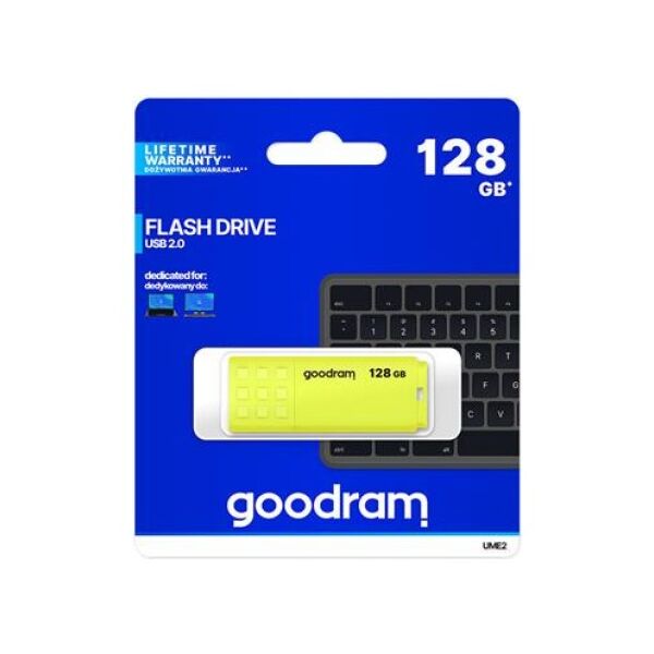 GoodRam pendrive 64GB UME2 USB 2.0 yellow 5908267935705