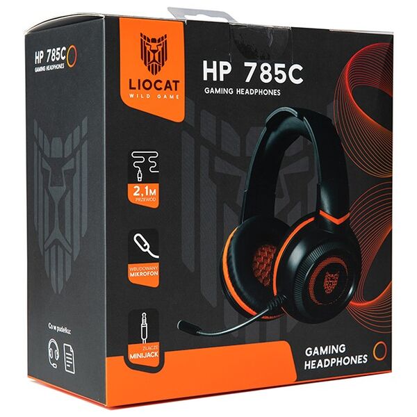 Liocat gaming headphones HP 785C black 5907691901102