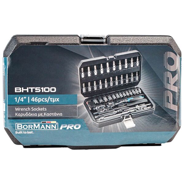 Bormann pro Bht5100 Bormann pro Bht5100 Καρυδάκια 1/4'' 46τεμ 024675 έως 12 Άτοκες Δόσεις