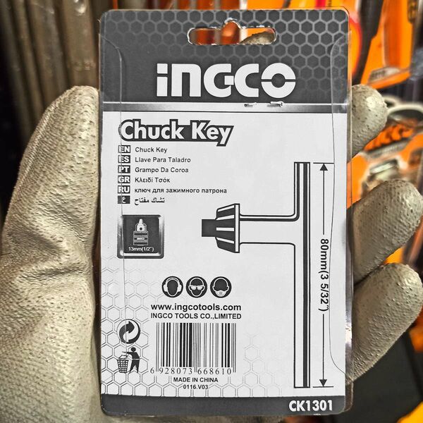 Ingco Κλειδί Τσοκ 13mm Ck1301 6928073668610 έως 12 Άτοκες Δόσεις