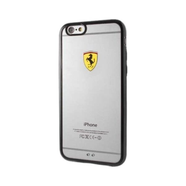 Ferrari Hardcase FEHCP6BK iPhone 6/6S racing shield transparent black