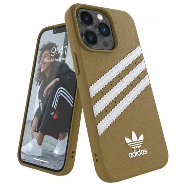 Adidas OR Moulded PU iPhone 13 Pro / 13 6,1" beżowo-złoty/beige-gold 47806