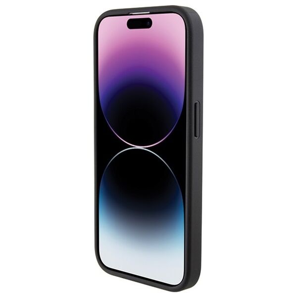 Karl Lagerfeld case for iPhone 15 Pro 6,1&quot; KLHCP15LPQKPMK black HC QUILTED K PATTERN 3666339165055