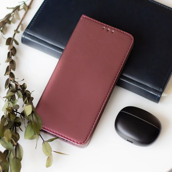 Smart Magnetic case for Samsung Galaxy M33 5G burgundy 5907457700277