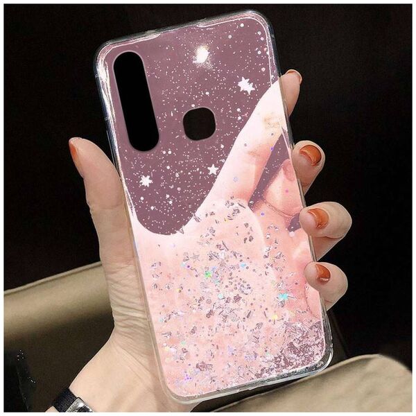 Case IPHONE 13 Sequins Glue Glitter Case pink 5904161117414