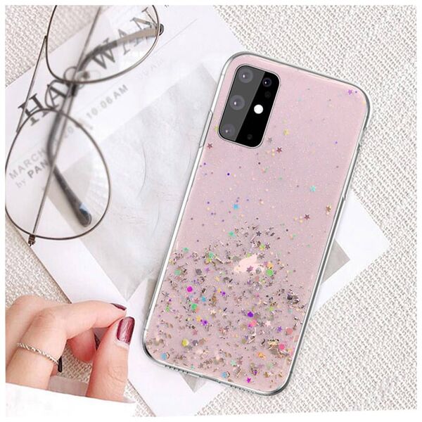 Case IPHONE 13 Sequins Glue Glitter Case pink 5904161117414