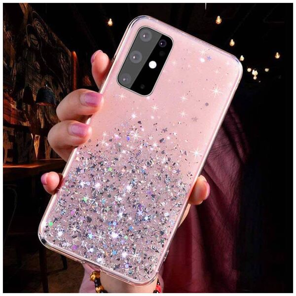 Case IPHONE 13 Sequins Glue Glitter Case pink 5904161117414