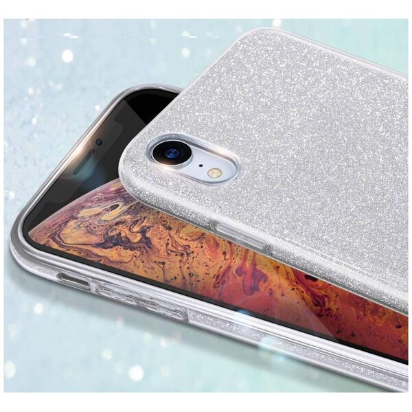 Case MOTOROLA MOTO E7 POWER Glitter silver 5904161119494
