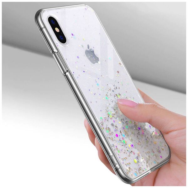 Case XIAOMI REDMI 10 Sequins Glue Glitter Case transparent 5904161122319