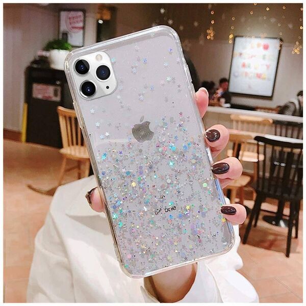 Case XIAOMI REDMI 10 Sequins Glue Glitter Case transparent 5904161122319