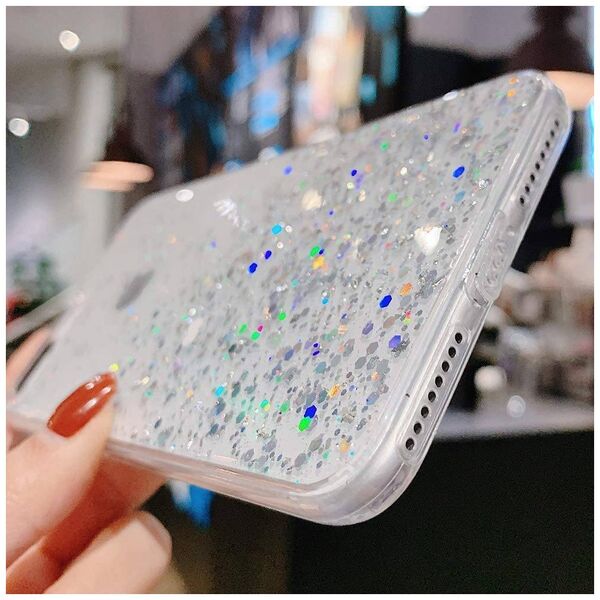 Case XIAOMI REDMI 10 Sequins Glue Glitter Case transparent 5904161122319