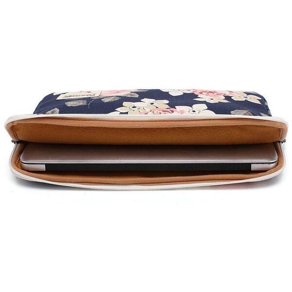Case Canvaslife Sleeve Laptop 13" - 14" Navy Rose pattern 0795787711200