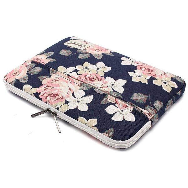 Case Canvaslife Sleeve Laptop 13" - 14" Navy Rose pattern 0795787711200