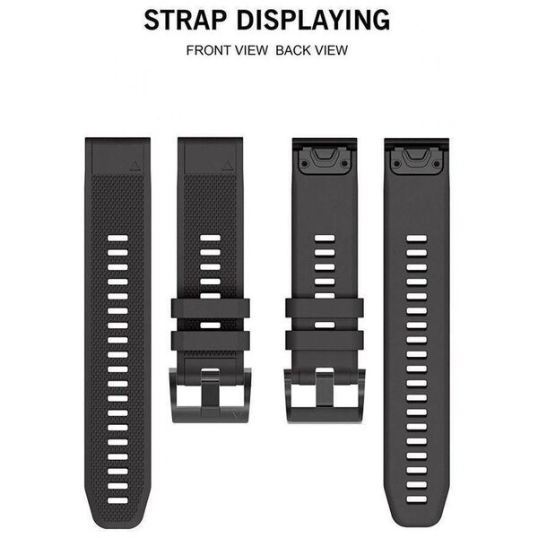 Strap for GARMIN FENIX 5 / 6 / 6 PRO / 7 Tech-Protect Smooth black 5906735412635