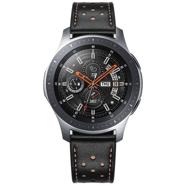 Strap for SAMSUNG GALAXY WATCH (46MM) Tech-Protect Leather black 99123321