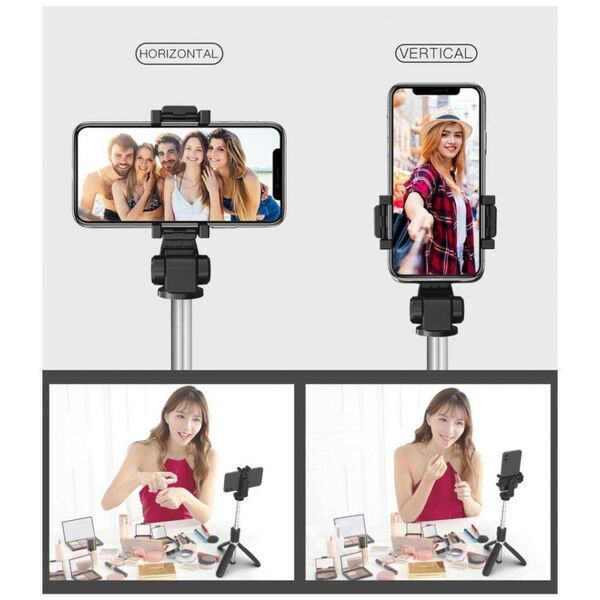 Wireless Selfie Stick Tripod for iOS / Android Tech-Protect L01S black 0795787711484