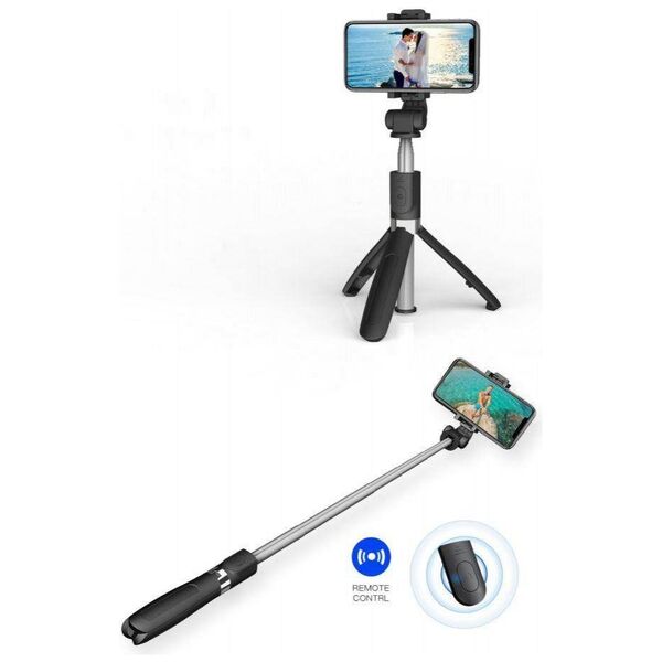 Wireless Selfie Stick Tripod for iOS / Android Tech-Protect L01S black 0795787711484