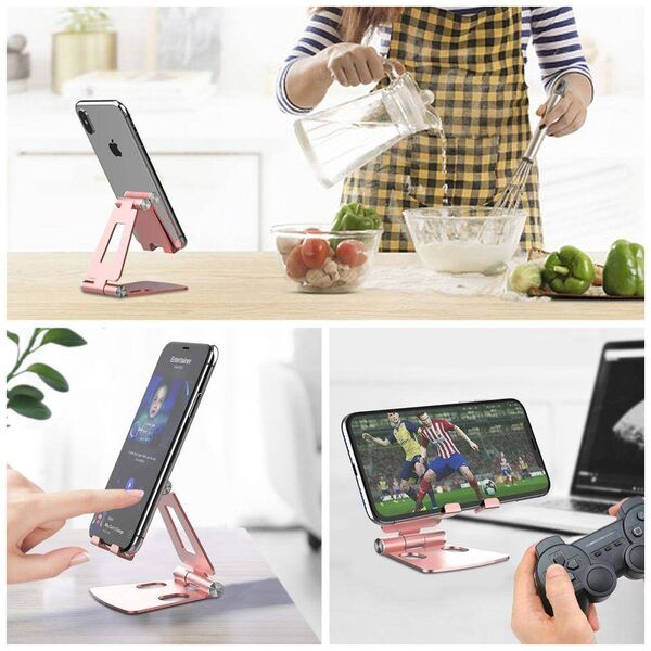 Stand for Phone and Tablet Tech-Protect Z16 silver 0795787711514